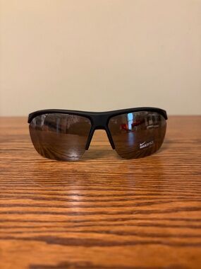 Nike MAX OPTICS Black Semi-Rimless Sunglasses